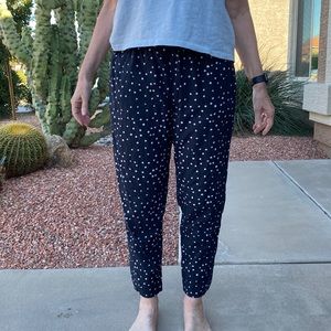 Eileen Fisher Tapered Dot Print Ankle Pants